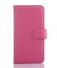 Alcatel One Touch PIXI 3 (4.5) Lychee Skin Leather Wallet Hoesje Roze