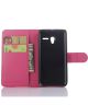 Alcatel One Touch PIXI 3 (4.5) Lychee Skin Leather Wallet Hoesje Roze