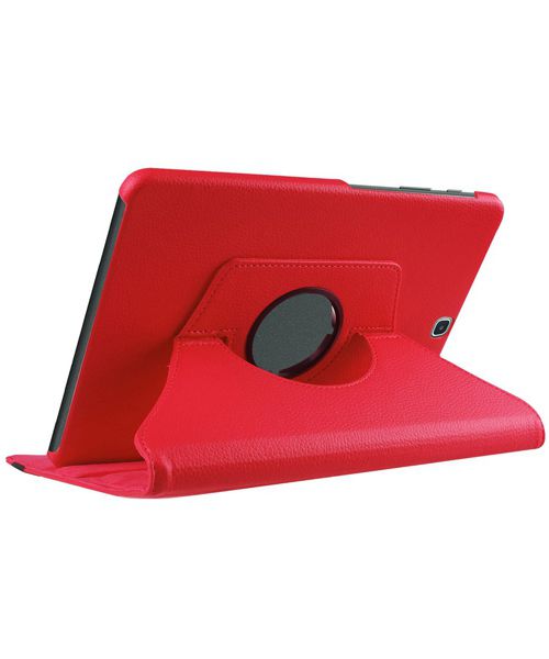 Samsung Galaxy Tab S2 (9.7) Lychee Rotary Stand Case Rood afbeelding 4