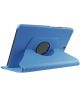 Samsung Galaxy Tab S2 (9.7) Lychee Rotary Stand Case Blauw