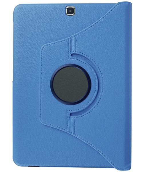 Samsung Galaxy Tab S2 (9.7) Lychee Rotary Stand Case Blauw afbeelding 4