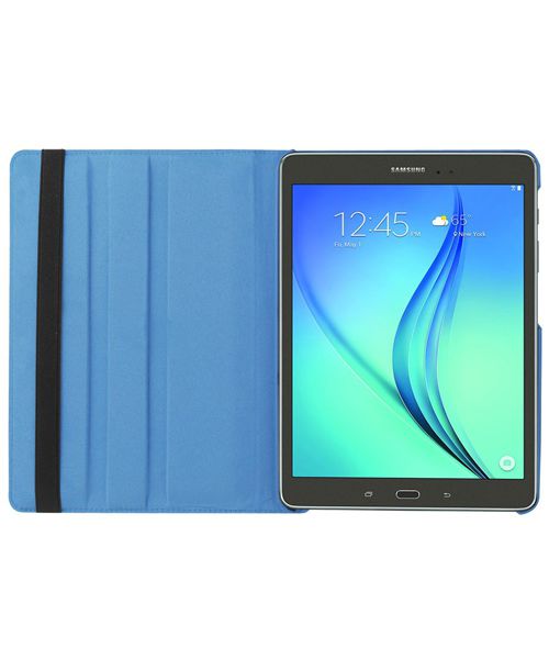 Samsung Galaxy Tab S2 (9.7) Lychee Rotary Stand Case Blauw afbeelding 8