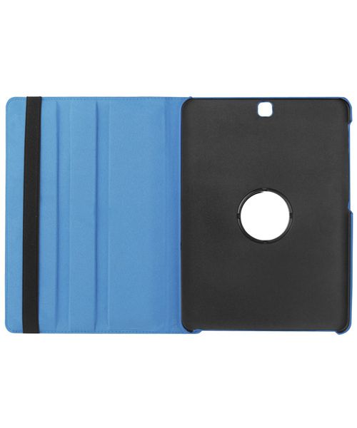 Samsung Galaxy Tab S2 (9.7) Lychee Rotary Stand Case Blauw afbeelding 9
