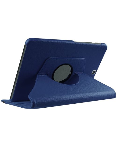 Samsung Galaxy Tab S2 (9.7) Lychee Rotary Stand Case Dark Blue afbeelding 3
