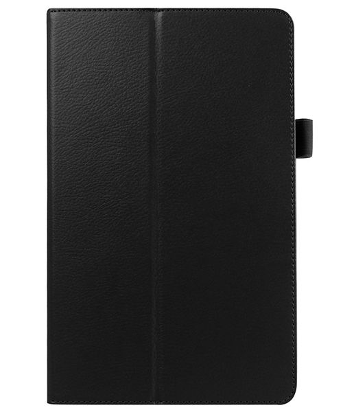 Samsung Galaxy Tab E 9.6 Litchi Skin Stand Case Zwart afbeelding 5