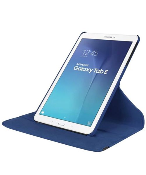 Samsung Galaxy Tab E 9.6 Rotary Stand Cover Blue afbeelding 3