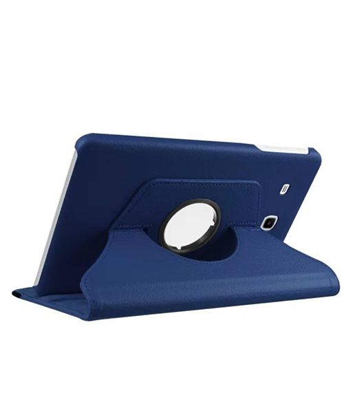 Samsung Galaxy Tab E 9.6 Rotary Stand Cover Blue afbeelding 4