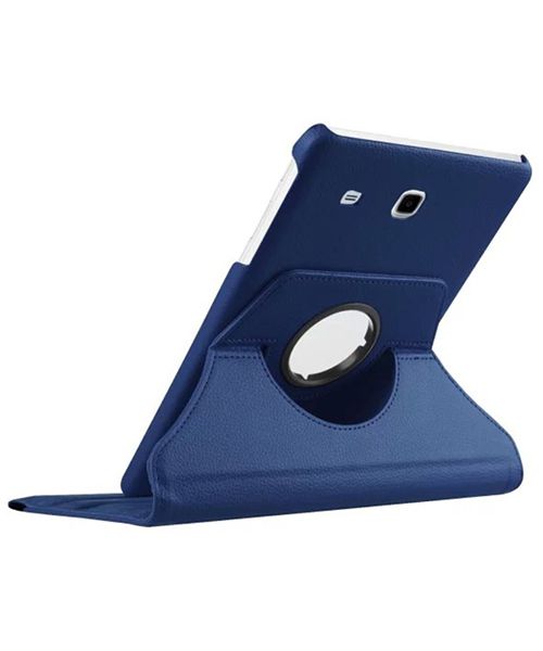 Samsung Galaxy Tab E 9.6 Rotary Stand Cover Blue afbeelding 5