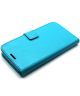 Samsung Galaxy J5 Leather Wallet Case Blauw