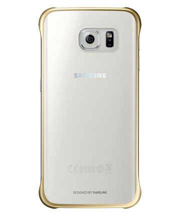 Samsung Clear Cover Samsung Galaxy S6 Edge Plus Goud Hoesjes