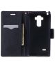 LG G4 Stylus Mercury Leather Wallet Case Rood