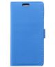 LG G4 Stylus Litchi Leather Wallet Case Blauw