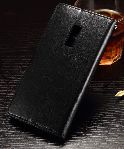 OnePlus 2 Crazy Horse Wallet Case Zwart afbeelding 3