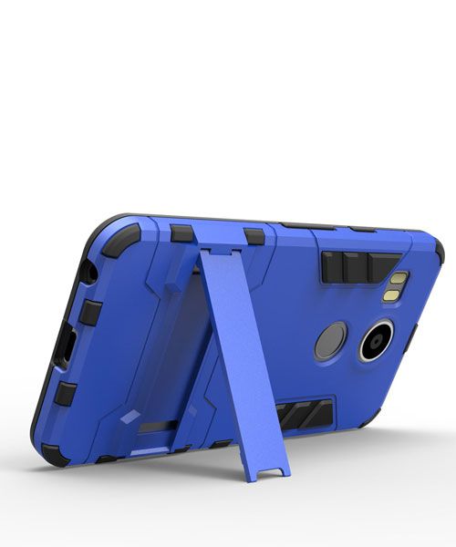 Google Nexus 5X Hybrid Kickstand Case Donker Blauw afbeelding 4