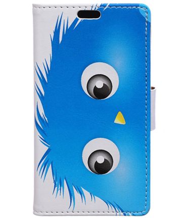 Alcatel One Touch Pixi 3 (4.5) Blue Yellow Bird Wallet Case Hoesjes