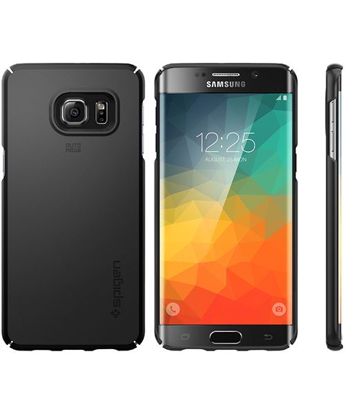 Spigen Thin Fit Case Samsung Galaxy S6 Edge Plus Zwart afbeelding 2