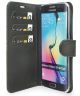 Valenta Classic Raw Samsung Galaxy S6 Edge Hoesje Leer Bookcase Zwart