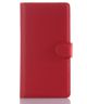 Sony Xperia Z5 Lychee Leather Cover Stand Rood