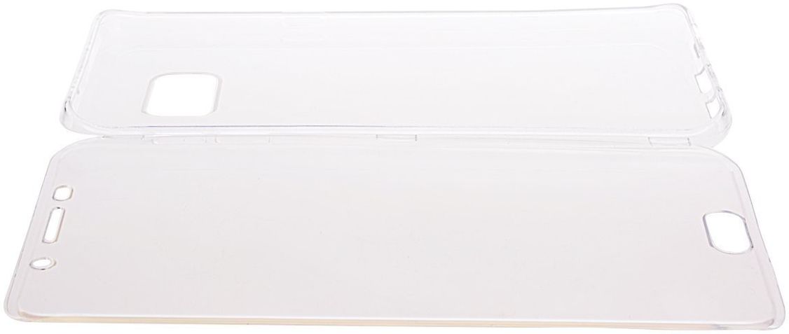 Samsung Galaxy S6 Edge Transparante Flip Case afbeelding 5