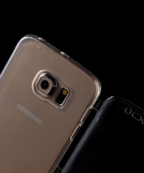 Samsung Galaxy S6 Edge Transparante Flip Case afbeelding 7