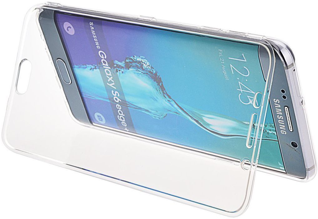 Samsung Galaxy S6 Edge Transparante Flip Case afbeelding 1