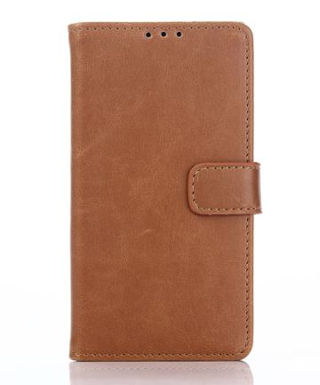 Sony Xperia Z5 Compact Crazy Horse Leather Wallet Case Bruin Hoesjes