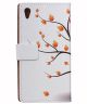 Sony Xperia Z5 Autumn Maple Tree Leather Wallet Case