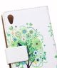 Sony Xperia Z5 Green Tree Leather Wallet Case