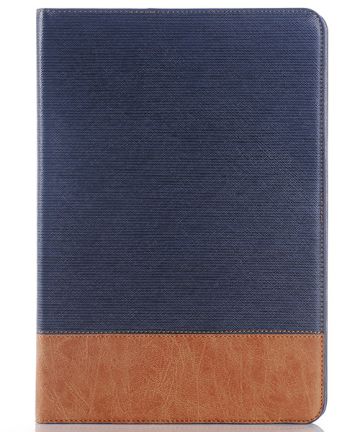 Samsung Galaxy Tab S2 (9.7) Linnen Skin Wallet Case Blauw Hoesjes