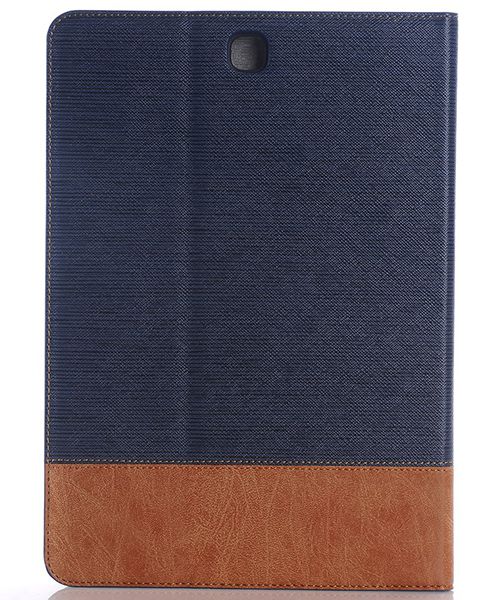 Samsung Galaxy Tab S2 (9.7) Linnen Skin Wallet Case Blauw afbeelding 3