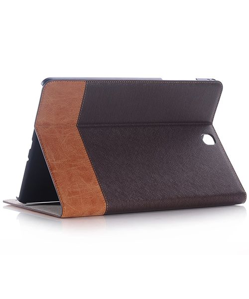 Samsung Galaxy Tab S2 (9.7) Linnen Skin Wallet Case Bruin afbeelding 4