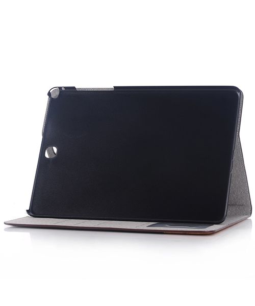 Samsung Galaxy Tab S2 (9.7) Linnen Skin Wallet Case Bruin afbeelding 5