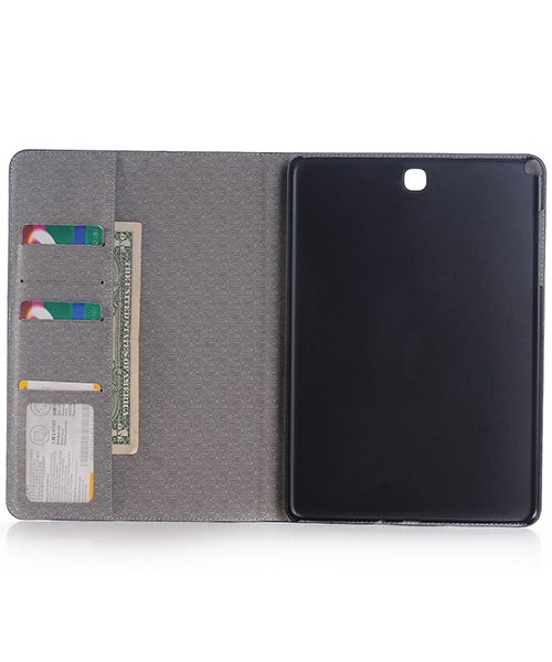 Samsung Galaxy Tab S2 (9.7) Linnen Skin Wallet Case Bruin afbeelding 2