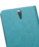 Sony Xperia C5 Ultra Crazy Horse Leather Stand Case Blauw