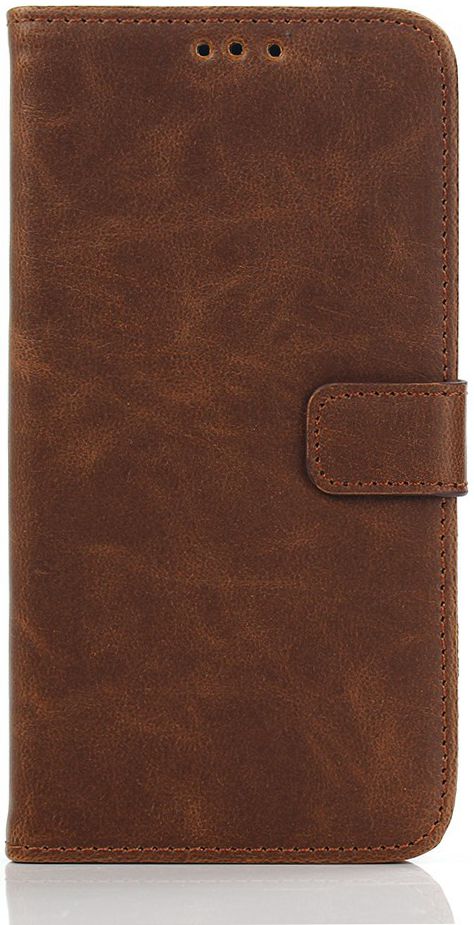 Samsung Galaxy J5 Retro Style Wallet Flip Case Vintage Bruin afbeelding 3