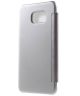 Samsung Galaxy S6 Edge Plus Rubberized Flip Case Zilver