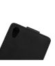 Sony Xperia Z5 Lederen Verticale Flip Case Zwart