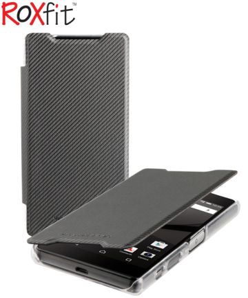 Roxfit Ultra Slim Book Case Sony Xperia Z5 Compact Carbon Zwart Hoesjes