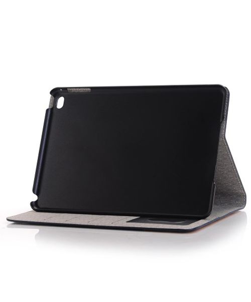 Apple iPad Mini 4 Texture Wallet Book Case Blauw afbeelding 5