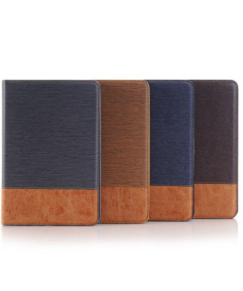 Apple iPad Mini 4 Texture Wallet Book Case Blauw afbeelding 7