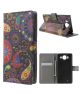 Microsoft Lumia 950 Wallet Flip Case Stand Paisley Flowers