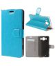 Microsoft Lumia 950 Crazy Horse Flip Case Stand Blauw