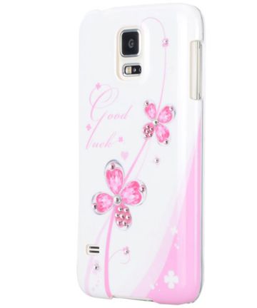 Samsung Galaxy S5 (Neo) Glinster Back Cover Roze Hoesjes