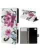 Sony Xperia Z5 Compact Bloemen Wallet Stand Case