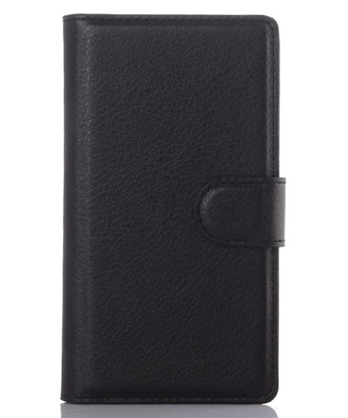 Sony Xperia Z5 Compact Litchi Stand Case Zwart afbeelding 3