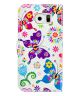 Samsung Galaxy S6 Wallet Flip Case Butterflies and Flowers