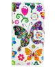 Samsung Galaxy S6 Wallet Flip Case Butterflies and Flowers