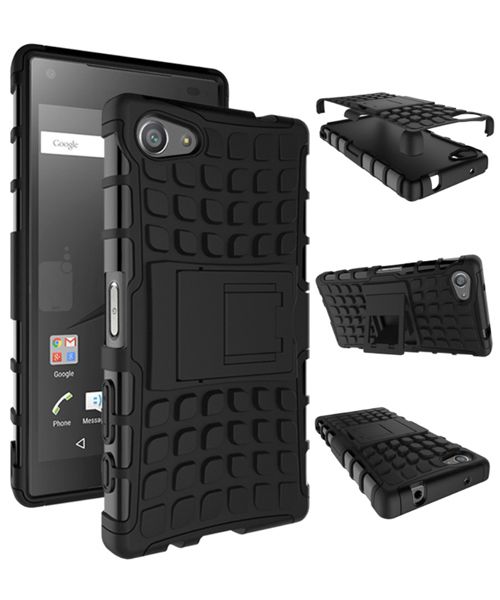 Sony Xperia Z5 Compact Anti-slip Back Cover Zwart afbeelding 2