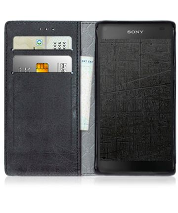 StarCase Book Case Antalya Flower Sony Xperia Z5 Black Hoesjes