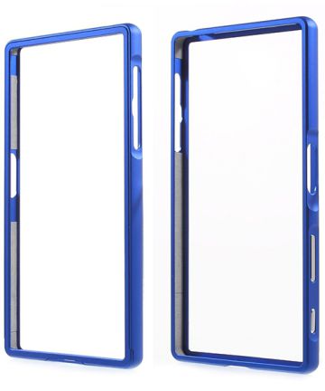 Sony Xperia Z5 Slim Aluminium Bumper Case Blauw Hoesjes